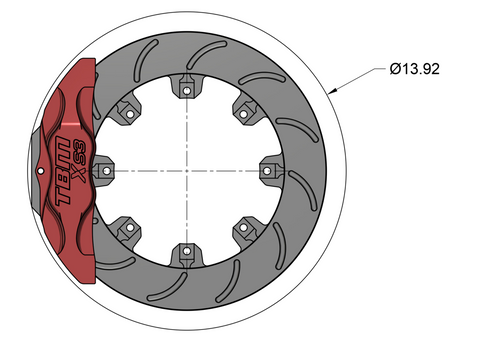 15-23 Dodge Charger XS3 Rear Extreme Street Brake Kit (Performance Brake RWD Models)
