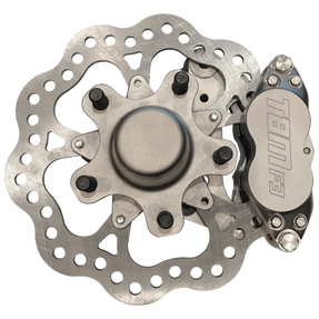 AFCO / Santhuff’s / Menscer(Mono-Twin Tube) Strut Medium Duty 4 Piston Front Brake Kit (5 on 4.75 Hub)