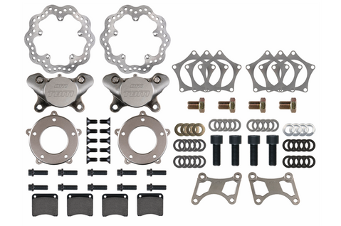 Menscer Hybrid Monotube Promod Strut (Spindle Mount Wheel) Front Lightweight Drag Racing Brakes DR1 2 Piston