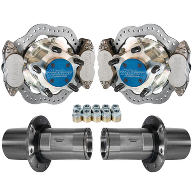 TBM Brakes / Mark Williams Dual Caliper Weld Spindle Floater Kit Steel Brake