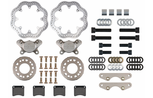 2015-23 Ford Mustang S550 F1 2 Piston Front Drag Racing Brakes (Reusing Factory Hubs) 001-0248