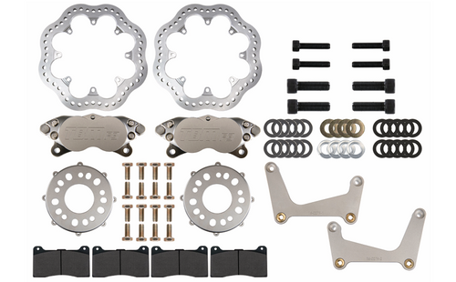 2015-23 Ford Mustang S550 Medium Duty F3 4 Piston Drag Racing Front Brake Kit