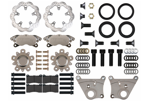 AFCO / Santhuff’s / Menscer(Mono-Twin Tube) Strut Medium Duty 4 Piston Front Brake Kit (5 on 4.75 Hub)