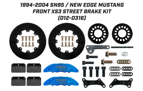 1979-93 Fox Body XS3 Front Extreme Street Brake Kit (SN95 Spindles)