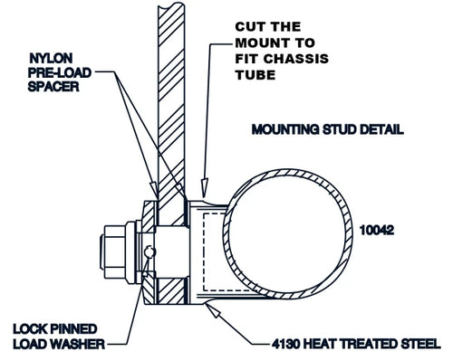 Lever/Pedal Mounting Stud Assembly