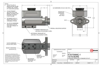 99-07 Silverado TBM Modular Bore Billet Master Cylinder Conversion Kit (Choose Bore Size)