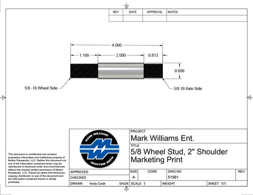 Individual Steel Drive Stud, 4