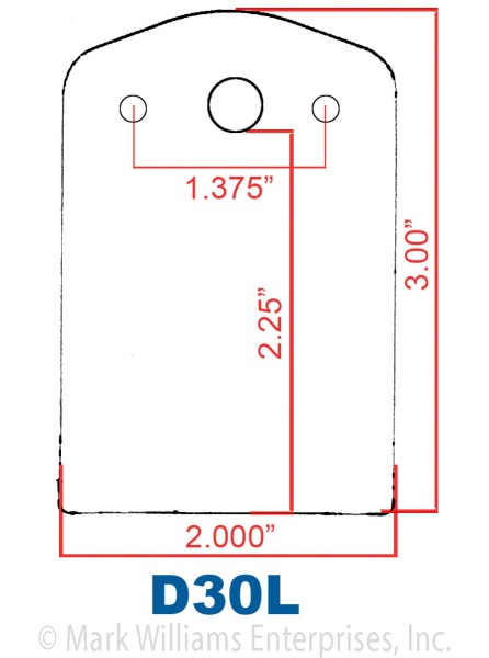 Long Dzus Mounting Tab 100 Pack