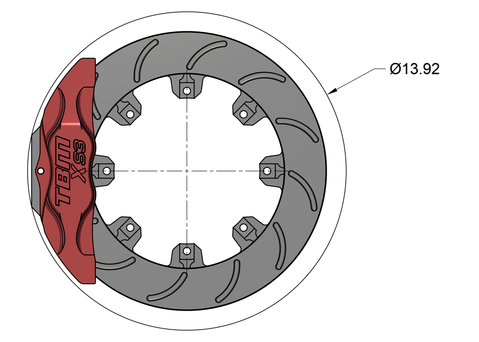 Rear XS3 Extreme Street Brake Kit (GM 10/12 Bolt C Clip Eliminator)