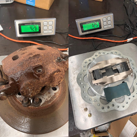 1999-18 Silverado 2WD/4WD Medium Duty 4 Piston Front Drag Racing Brake Kit 6x5.5 lug Front Brake Kit 001-0290-1